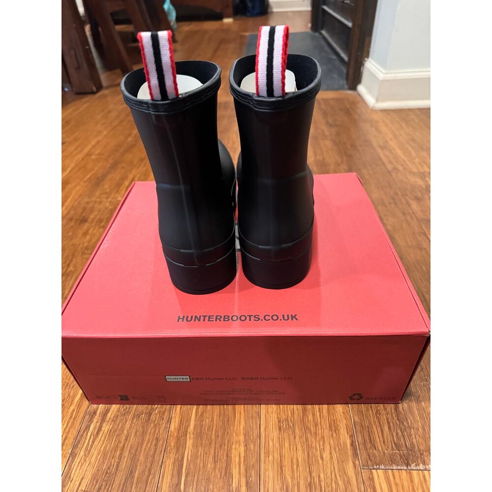 Hunter Original Play Short Rain Boots Black – Women’s Size 10 New w/ Box - Picture 4 of 10